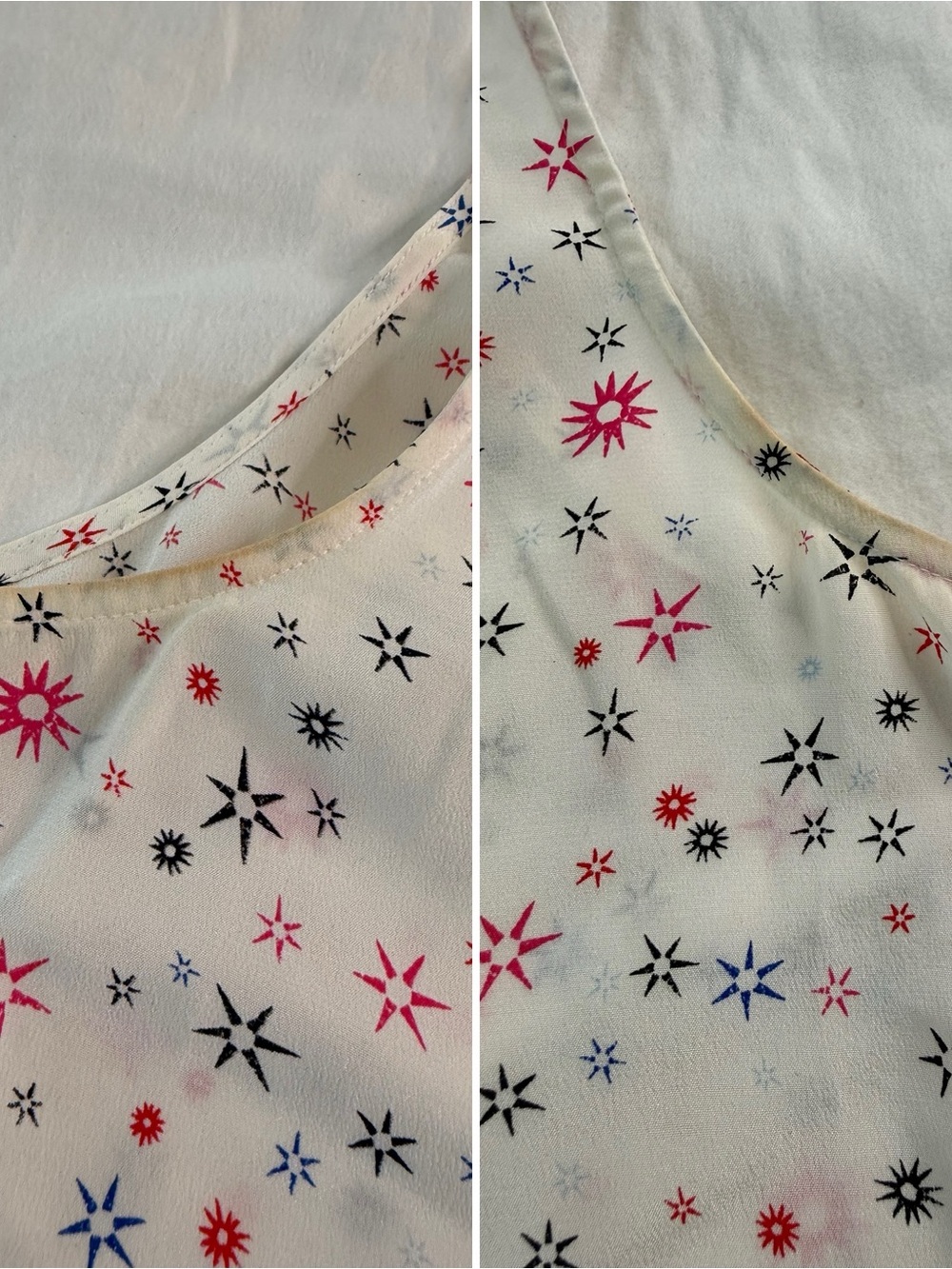 Equipment Femme Silk Celestial Star Print Blouse Small - Picture 8 of 11